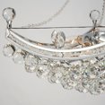 thumbnail image 5 of 25" Silver Ship Chandelier with 85 Crystals - Convertible Ceiling & Pendant Light, Boat-Shaped Iron Chandelier for Dining Room/Foyer, Adjustable 19.69" Chains & 8×E12 Sockets, 5 of 9