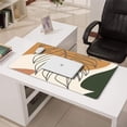 thumbnail image 3 of Long Mouse Pads for Desk,Brown Boho Line Art Plant Pattern Desk Mats on Top Of Desks, Desk Mouse Pad Extra Large with 3mm Non-Slip Base and Stitched Edge for Gaming,Office,Work,Home 31.5"x15.7", 3 of 6