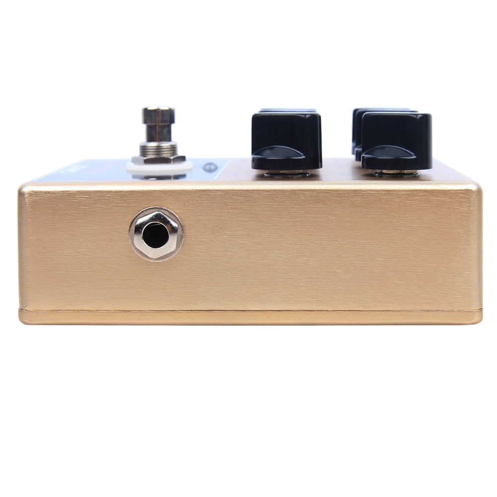 GOKKO Plexi Box British Distortion Pedal - Marshall Amp Simulation with 6 Adjustable Controls | All-Analog Overdrive & Distortion | 9V DC Power Supply