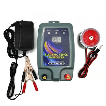 

Docooler Electric Livestock Fence Animals Raise Fence Energiser High Power 3 Power-supplying Modes for Poultry Farm with Alarm Function