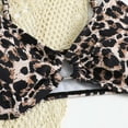thumbnail image 7 of Tiweut Girls Swimsuit Bikini Set Two Piece Bathing Suit Leopard Pad Straps Backless Swimwear,Brown, 7 of 7