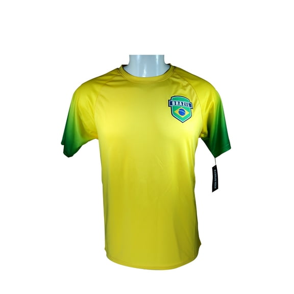Icon Sport Group Brazil Soccer World Cup Adult Soccer Fan Jersey -P009 L