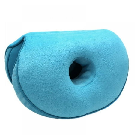 

Donut Pillow for Tailbone Pain Memory Foam Hemorrhoids Pain Relief Office Chair Cushion for Back Sciatica Orthopedic Surgery Recovery - Sky Blue