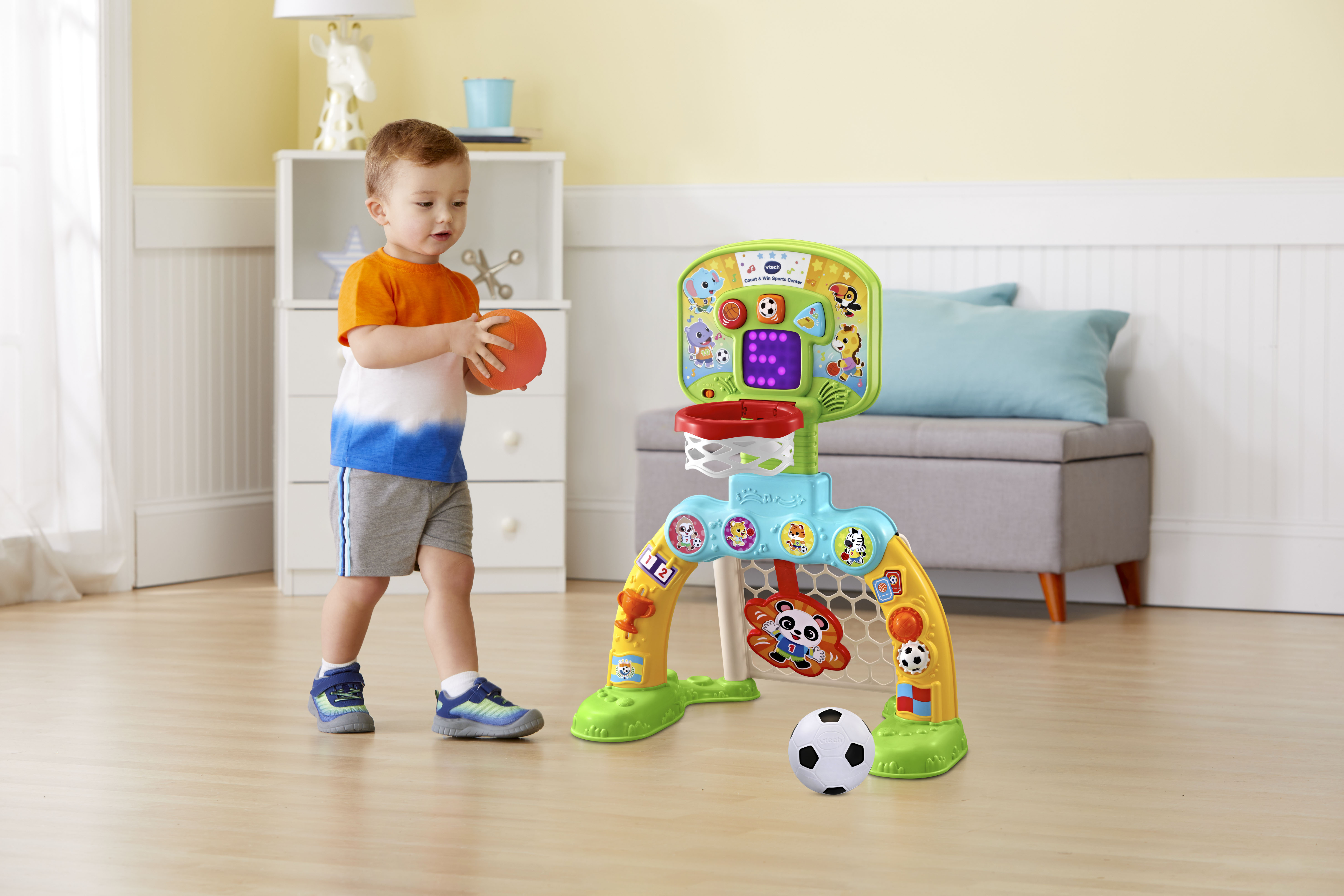 VTech Count & Win Sports Center, Basketball and Soccer Toy for Toddlers, Teaches Physical Activity - image 6 of 13