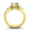 thumbnail image 4 of 2.50 Carat Round Cut Natural Diamond Aquamarine Gemstone Beautiful Wedding Ring for Ladies Solid 18K Yellow Gold Size 10.5 by Diamond-Capitals, 4 of 8
