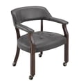 thumbnail image 5 of JESONVID Dining Chair with Casters, Captain's Chairs with Rollers Dinette Sets Poker Chairs with Wheels Kitchen Table Rolling Chairs High Back Chair On Caster(Grey 1533GY), 5 of 8