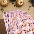 thumbnail image 6 of Soft Tone Pink Halloween Gift Wrapping Paper Ghost Pumpkin Spider Bat Print Fall Holiday Present Packaging Sheet DIY Craft Decor Paper for Autumn Party Gift Box Wrapping Accessory, 6 of 7