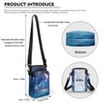 thumbnail image 6 of HELLHERO Owl Floral with Adjustable Strap Cross Body Purse, Polyester Underarm Shoulder Bag for Unisex,, 6 of 7
