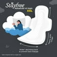 thumbnail image 3 of STAYFREE Advanced All Nights Ultra Soft Sanitary Pads - XXL, 28 Pads, 3 of 5