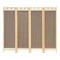 thumbnail image 1 of Biombo Mampara Madera DE Pino Natural 4 Paneles Capuchino MARDAM, 1 of 1