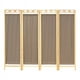 thumbnail image 1 of Biombo Mampara Madera DE Pino Natural 4 Paneles Capuchino MARDAM, 1 of 1