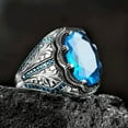 thumbnail image 6 of EOEMY Blue Cubic Zircon 925 Silver Filled Rings Women Jewelry Wedding Gift Sz 5-12-6, 6 of 6