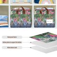 thumbnail image 4 of Yayeee Foldable Storage Basket for Shelves with Handles Waterproof Cloth Bins, White Vibrant Flowers, 4 of 7
