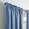 thumbnail image 3 of Eclipse Samara Solid Blackout Curtains, Single Curtain Panel, 84 Inch Long Blackout Curtains, 37" W x 84" L, Silver Blue, 3 of 8