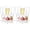 Clear-36 (Pack of 2), variant on 12 Colorful Plastic Champagne Flutes, 6 Oz Disposable Party Toast Cups