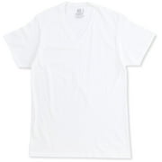 V Neck T-Shirts 3 Pack (2525V) S/White