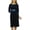 Navy Blue, variant on Bimba Women's Elegant 3/4 Sleeve Navy Blue Straight Shift Dress Formal Wear
