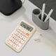 thumbnail image 1 of Calculadora portátil Hugo con interruptor mecánico silencioso botones grandes 5.8 x 3.6 pulgadas beige, 1 of 10