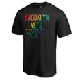 thumbnail image 2 of Men's Black Brooklyn Nets Team Pride Wordmark T-Shirt, 2 of 3