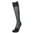 Mona's Choice 3Pack Mens Knee High Silk Nylon Dress Socks (Black