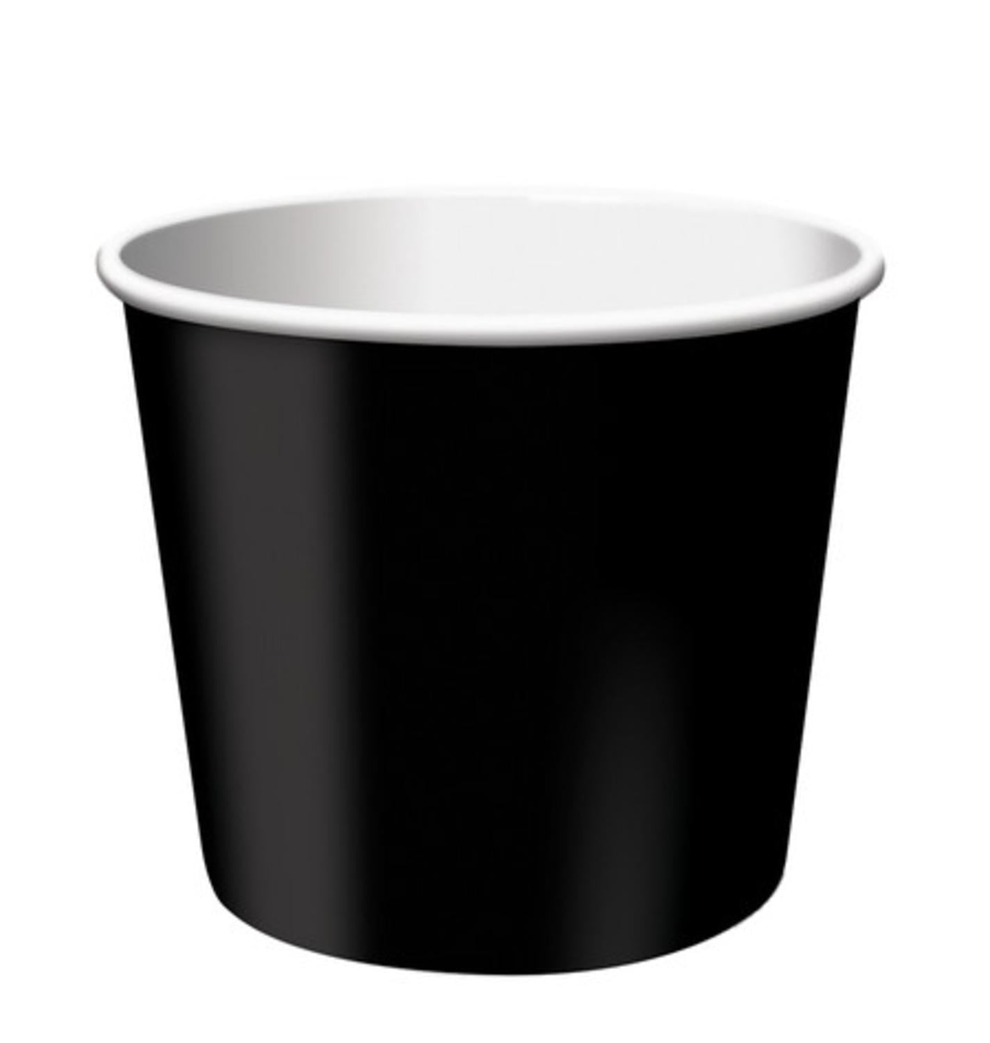 Club Pack of 144 Jet Black Paper Party Treat Cups 8 oz. - Walmart.com