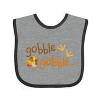 Inktastic Gobble Gobble Thanksgiving Boys or Girls Baby Bib
