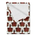 thumbnail image 2 of Sugar Skull Soft Flannel Fleece Throw Blanket, Calavera Catrina Inspired Dead Girl for Dia de los Muertos Festival, Cozy Plush for Indoor and Outdoor Use, 70" x 90", Multicolor, by Ambesonne, 2 of 5
