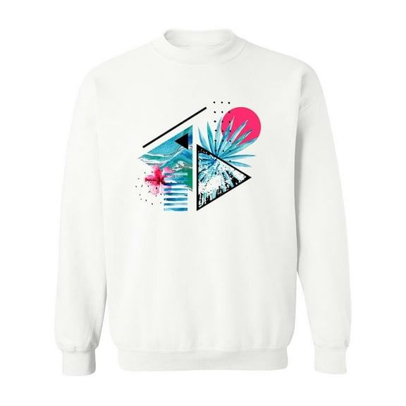 Summer Geometric  Design. Sweatshirt Men -Image by Shutterstock, Male 4X-Large