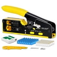 thumbnail image 1 of Kit de herramientas de crimpado Solsop Pass Through RJ45 Ethernet Cat7 Cat6 Cat5, 1 of 9