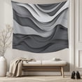 thumbnail image 5 of Black Grey Ombre Small Tapestry for Bedroom Wall Hanging Tapestry, Modern Geometric Abstract Moire Art Ceiling Backdrop Tapestries Poster Blanket Wall Decor for Teens Room Living Room Dorm 23" x 28", 5 of 8