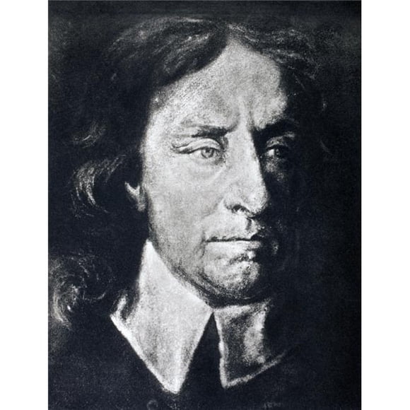Oliver Cromwell 1599 to 1658 English Military Leader & Politician. After A Crayon Drawing By Samuel Cooper From Memoirs of The Martyr King By Allan Fea Published 1905 Poster Print, 24 x 32 - Large
