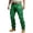 Green, variant on Slacks for Men Western Cargo Casual Work Trousers with Multiple Utility Pockets Outdoor Daily Wear Coffee Pants M