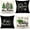 Black, variant on Buffalo Check Christmas Pillow Covers 18x18 Set of 4 Black White Farmhouse Xmas Decorations Winter Holiday Decor Throw Cushion Case for Home Couch