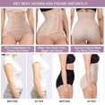 thumbnail image 4 of FITVALEN Women Butt Lifter Shapewear High Waist Tummy Control Body Shaper Shorts Waist Trainer Girdle Panty Underwear, 4 of 6