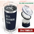 thumbnail image 3 of Gifts For Boyfriend, Birthday, Christmas, Valentines Day Gifts For Him From Girlfriend, Boyfriend, Men Gifts For Couple, Wedding Anniversary Birthday Gifts For Him, 20 Oz Stainless Steel Tumbler, 3 of 6