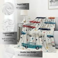 thumbnail image 2 of Retro Classic Car Blanket Vintage Automobile Throw Blankets with Colorful Classic Cars and Star,Birthday Gifts for Kids Adult,Lightweight Soft Fleece,for Sofa Couch Bed Room Decor 40x50in, 2 of 6