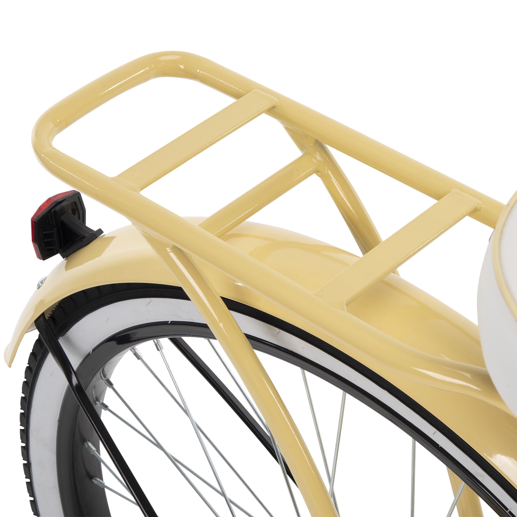 Huffy 26" Woodhaven Cruiser Bike, Fits Riders 60"+, Cream Yellow, Adult, Women's