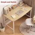 thumbnail image 5 of Small Computer Desk Simple Style Office Desk Study Work Table for Home Bedroom Writing Desk, White, 5 of 5