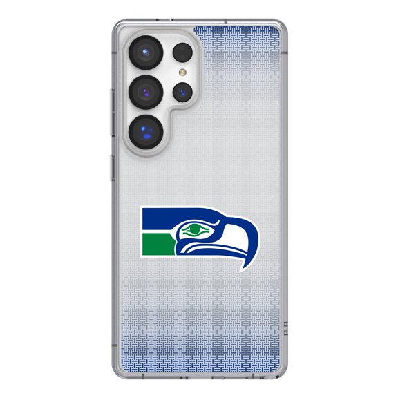 Seattle Seahawks Linen Logo Galaxy Clear Case