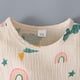 thumbnail image 5 of Ropa Para Bebé (Niño O Niña), Traje Para Niño Pequeño, Manga Corta, Estampado De Cactus Arcoíris, Pantalones Cortos, Conjunto De Dos Piezas Para Niños, Verde Odeerbi  LM103-9886, 5 of 8