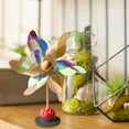 thumbnail image 2 of LGHDIWN Reflective Pinwheels Wind Spinner, Colourful Pinwheels,Mixed Colors Plastic Wind Spinners Toy for Kids,6 Vane Windmill for Home Garden Lawn Indoor Outside Decoration, 2 of 5
