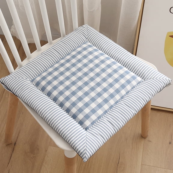 Back to School Savings! HBBKVI Seat Cushions for Home Use- Plush Cushion for Living Room Tatami- Plush Chair Cushion Winter Chair Cushion Dining Chair Stool Cushion- 16 Inch, Light Blue, 15.7"X15.7"