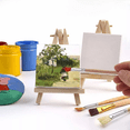 thumbnail image 4 of Juego De Mini Caballetes Y Lienzos De 10 Piezas 10x10cm Blanco, 4 of 5