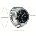 thumbnail image 4 of A Minimalist And Stylish Simulated Quartz Ring Watch With Elastic Stra, 4 of 21