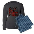 thumbnail image 5 of CafePress - Spooky Halloween Nurse - Women's Long Sleeve Charcoal Gray Pajamas, 5 of 7