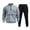 Light Gray, variant on SGMVNU Mens Sweatsuit Soft Fall Winter Solid Sweatshirt For Outdoor Workout Wear Fashion Layering Outfit 2 Piece Fall Outfits Sport Sweat Suit(Dark Gray, 3XL)