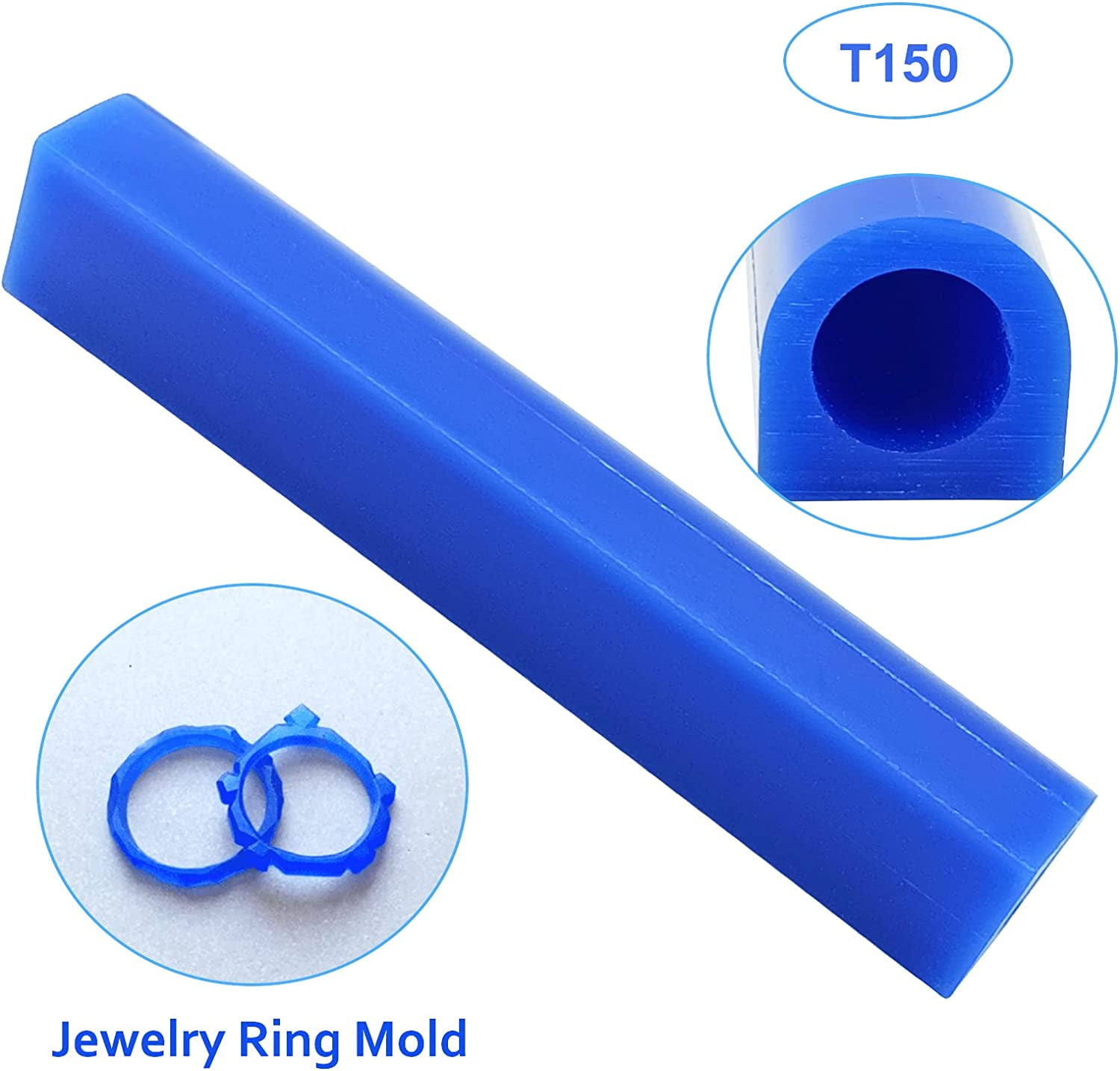ABCISI 2 Pieces Carving Wax Ring Tube for Making Rings, Lost Wax Casting Supplies Hard Modeling Wax for Jewelry Ring Casting Mold Kit Ring Making with Wax Carving Tool (T150)
