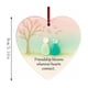 thumbnail image 3 of Adorno De Recuerdo De La Amistad Con Forma De Corazn De Vidrio Marino, 10 Cm, Para Colgar En El Rbol De Navidad, Decoracin Del Hogar, Para Navidad, Bodas, Paquete De 1, Transparente, UKHBMC, 3 of 7