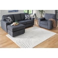 thumbnail image 2 of Signature Design by Ashley Contemporary Lambworth 5'3" x 7' Rug  Gray/Cream, 2 of 4