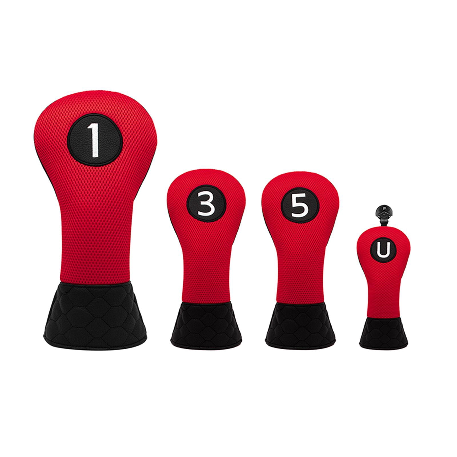 DimyFew Golf Wood Headcover Universal Anti Scratch Golf Driver Headcover Long Neck Golf 1 3 5 U